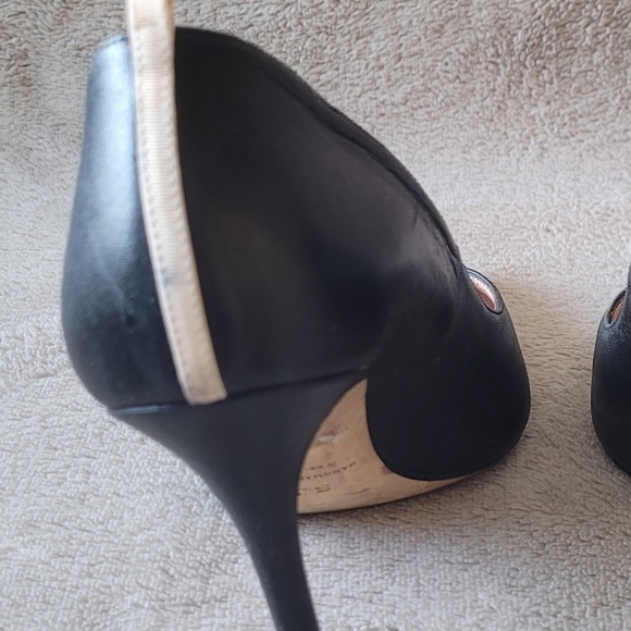 SJP by Sarah Jessica Parker black leather heels size 40 - Picture 13 of 16